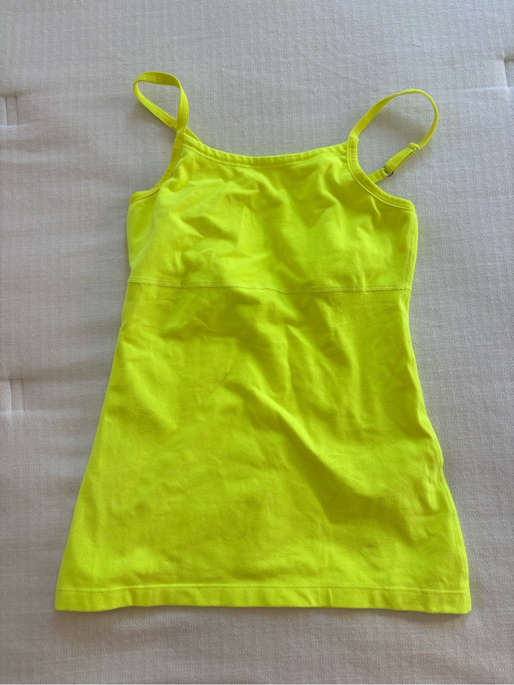 Beyond Yoga Neon Yellow Spaghetti Strap Tank